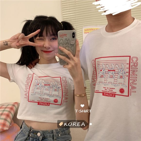 2021 summer all-match T-shirt loose version - Picture 4 of 5